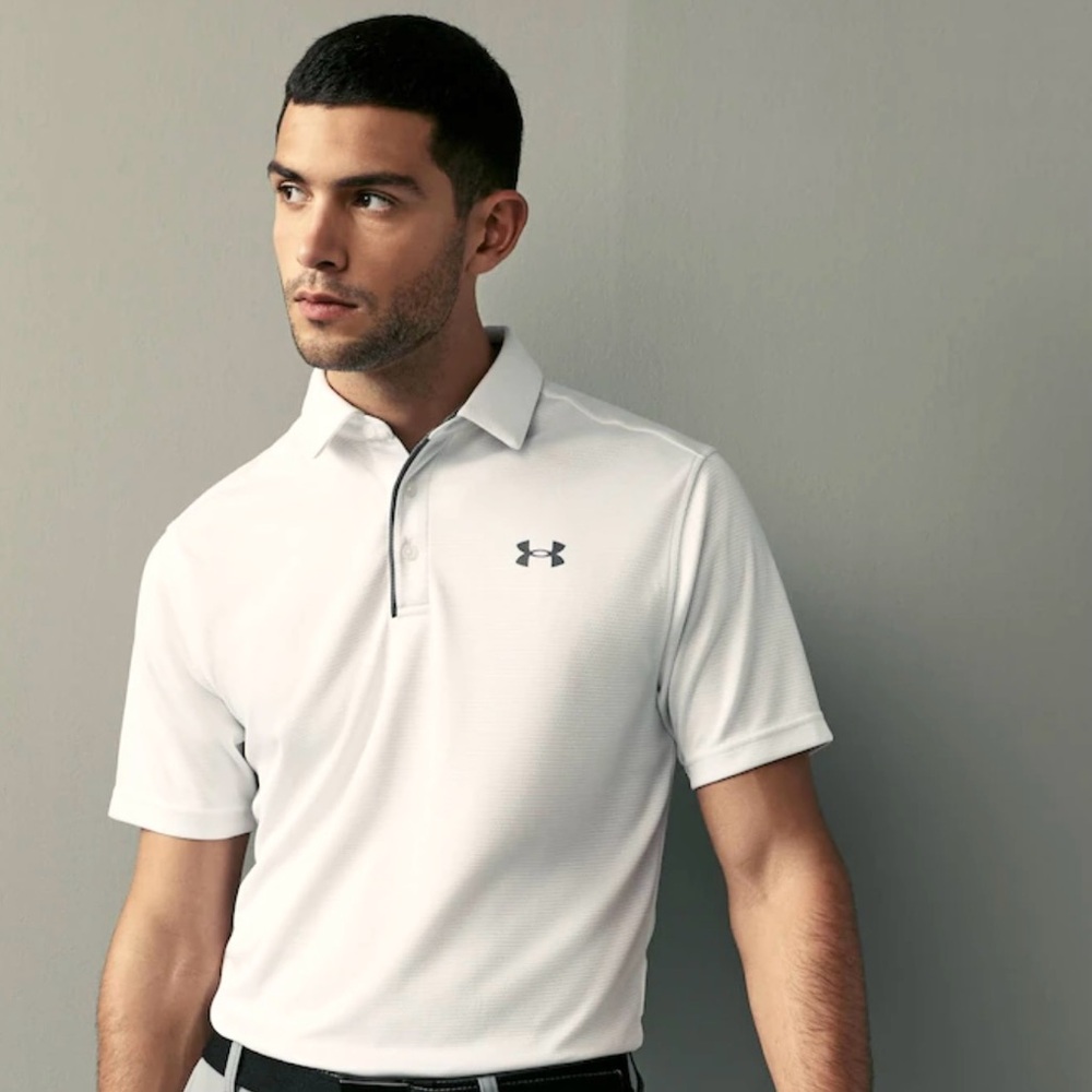 UNDER ARMOUR UA Tech™ Comfort Performance Short Sleeve Textured Polo Shirt